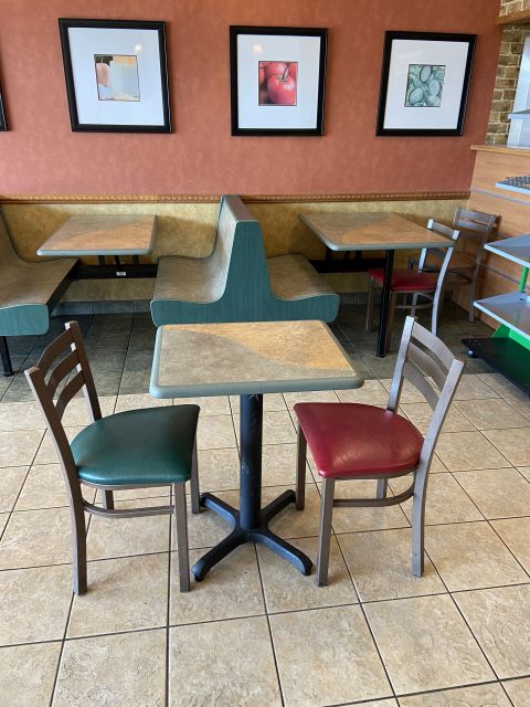 subway restaurant chairs